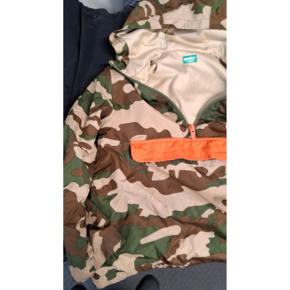365kids Garanimals Boys Camo Windbreaker Jacket Orange Pocket Hooded Anorak 4 - Picture 2 of 13
